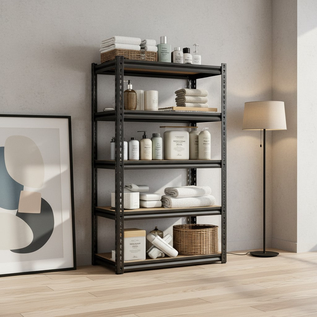 Heavy Duty Metal Garage Shelving Rack 2000lbs 4/5/6-Tier Steel Shelf 60"/72"/84"