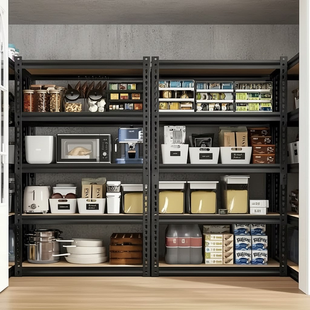 Heavy Duty Metal Garage Shelving Rack 2000lbs 4/5/6-Tier Steel Shelf 60"/72"/84"