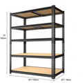 Heavy Duty Metal Garage Shelving Rack 2000lbs 4/5/6-Tier Steel Shelf 60"/72"/84"