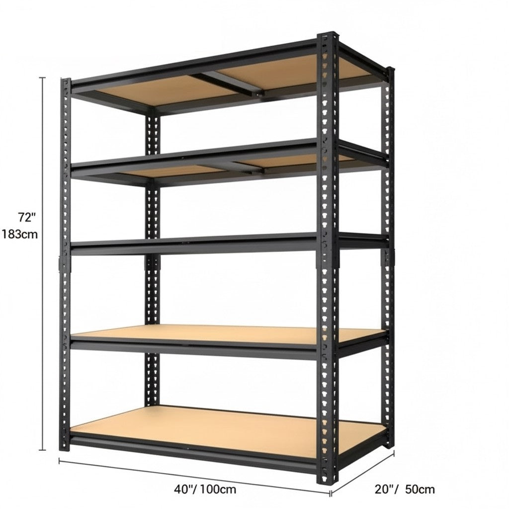Heavy Duty Metal Garage Shelving Rack 2000lbs 4/5/6-Tier Steel Shelf 60"/72"/84"